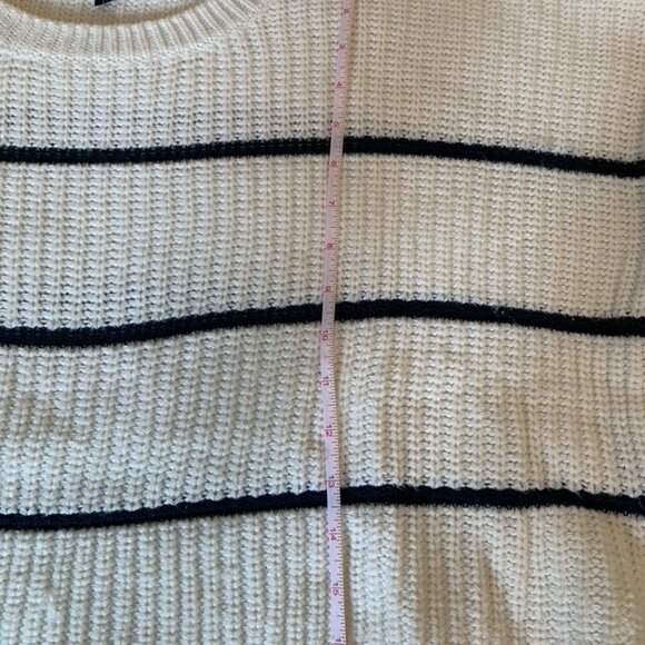 Moon & Madison Cropped Striped Knit Sweater - Picture 6 of 7